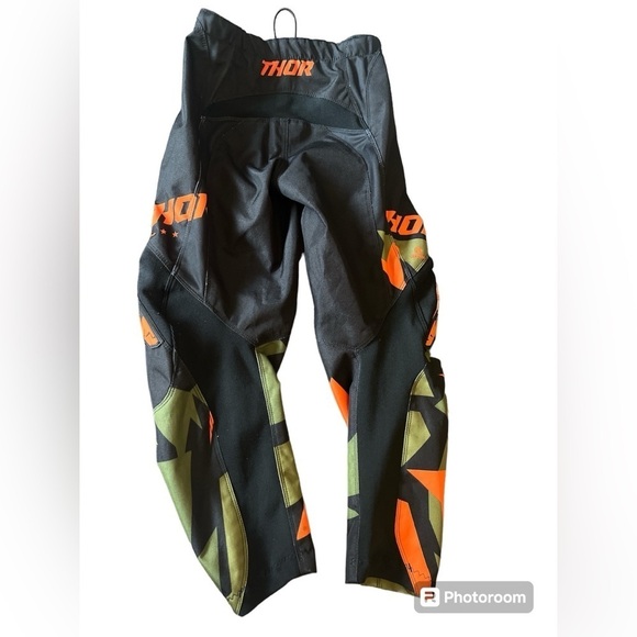 *SOLD* THOR Motocross Boys Youth 24 Moto Thor Youth Sector Warship Pants Green - Picture 3 of 11